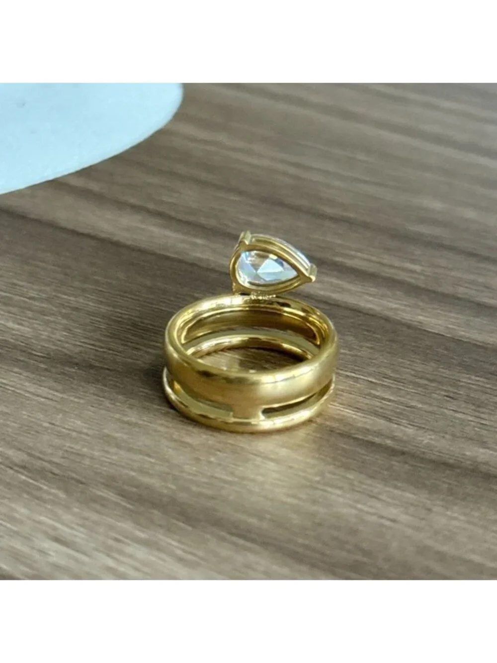 Gold and Silver Ring Set Q630